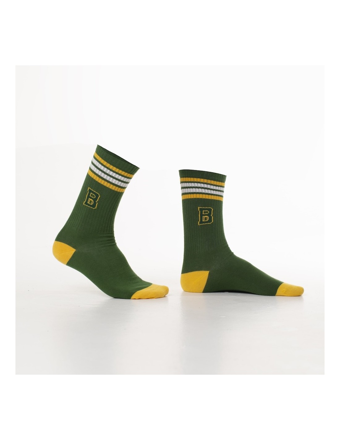 Grüne Herren-Sportsocken mit der Aufschrift SM15 – Online-Shop – Boutique